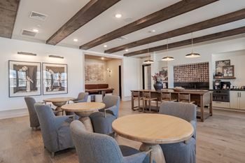 24/7 Luxury resident clubhouse with designer prep kitchen